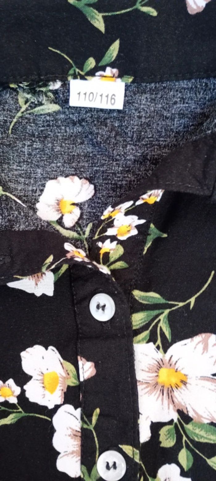 Blouse 110 116 cm noire - photo numéro 2