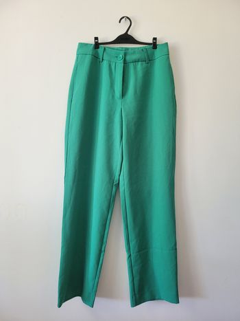 Pantalon vert Only style costume – Taille S, coupe droite élégante