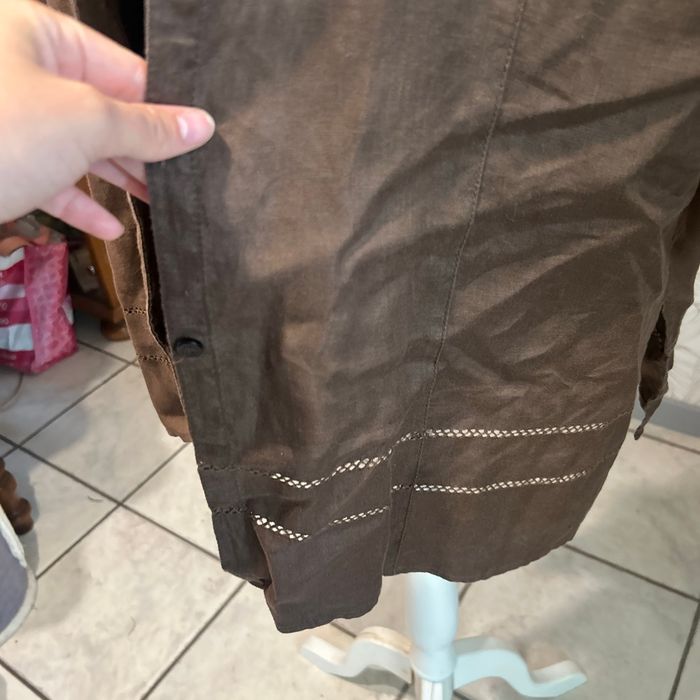 Chemise en lin  marron - photo numéro 3