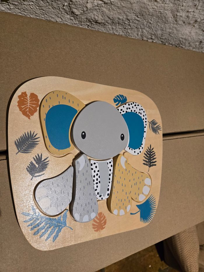 Puzzle éléphant en bois