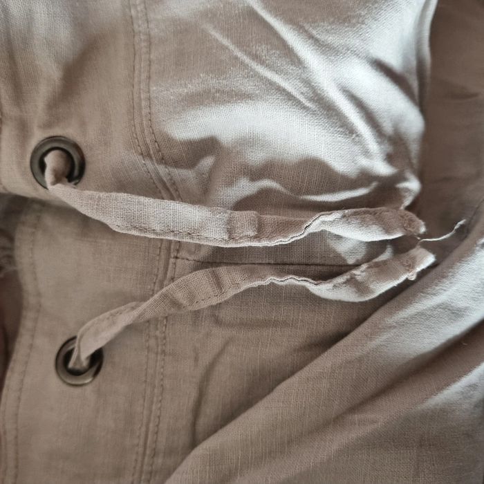 Pantalon lin bon prix 52 beige noué aux chevilles - photo numéro 6