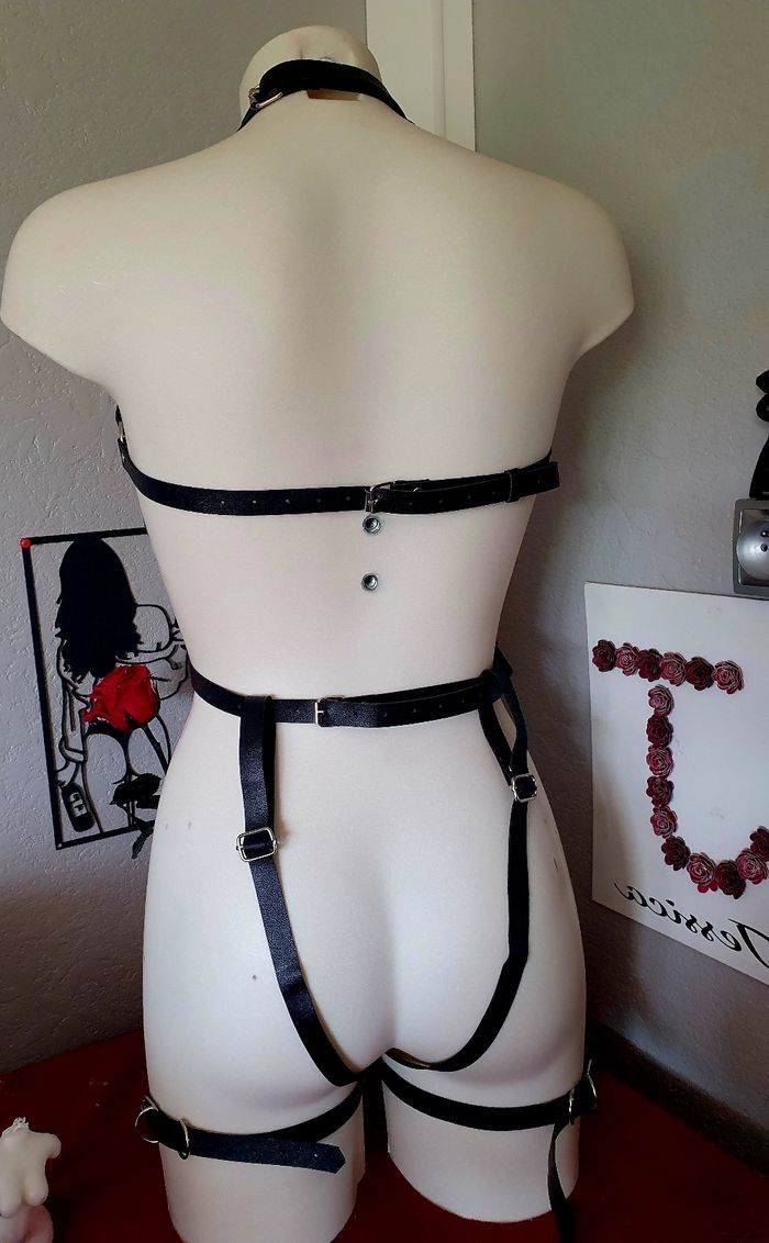 Ceinture de corps intégrale noire festival bondage bd - photo numéro 2