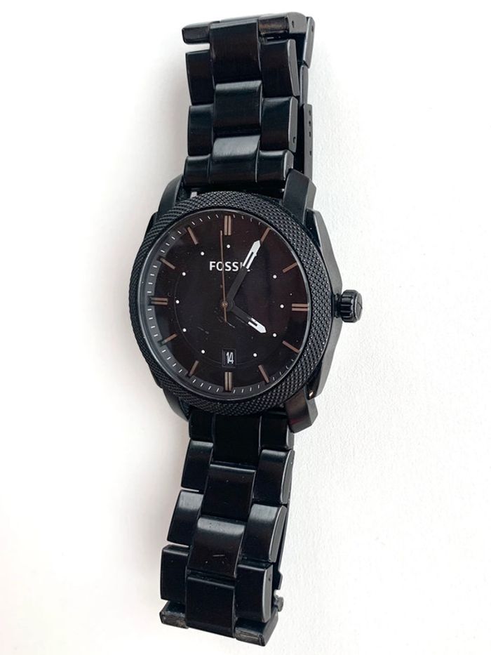 Montre Machine Fossil en acier inoxydable noir - photo numéro 4