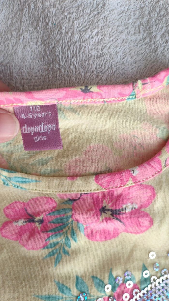 Lot de 2 t-shirts fille 5 ans am - photo numéro 2