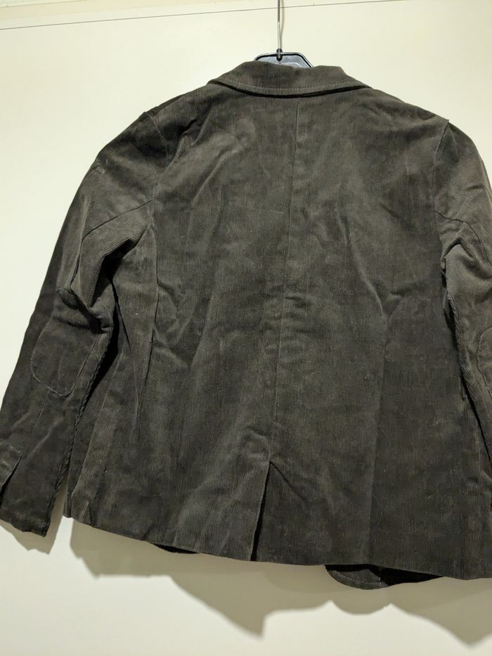 Magnifique veste Bleu comme gris en velours côtelé kaki. Taille 12 ans. - photo numéro 7