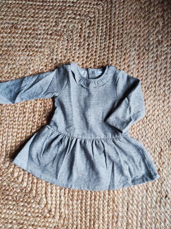 Robe grise ML fille 12 mois