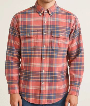 Chemise vintage Ralph Lauren à carreaux multicolores – Taille M – Style Y2K