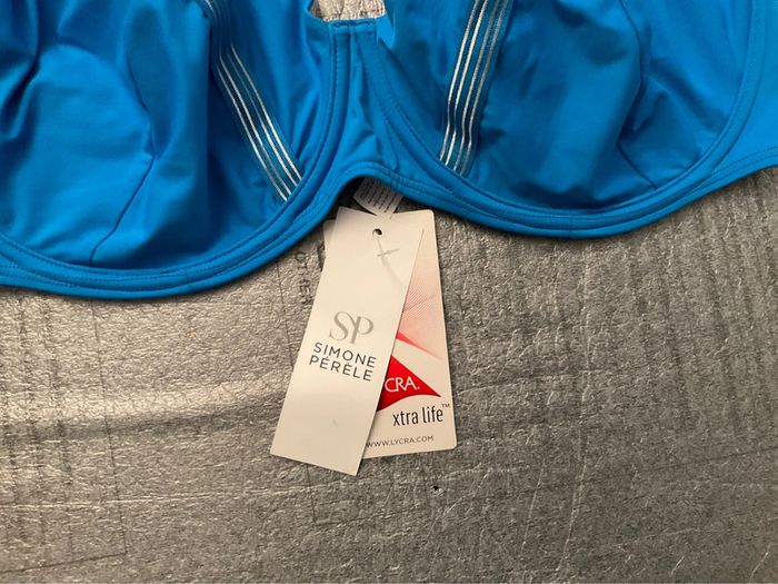 Haut maillot bleu Simone Pérèle neuf - photo numéro 2