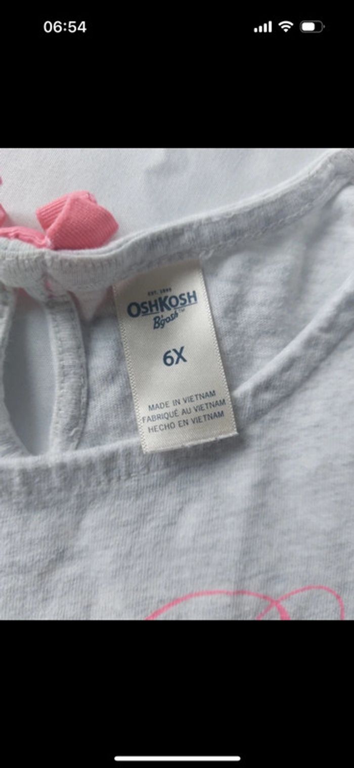 Tee shirt Oshkosh taille 6 ans - photo numéro 3