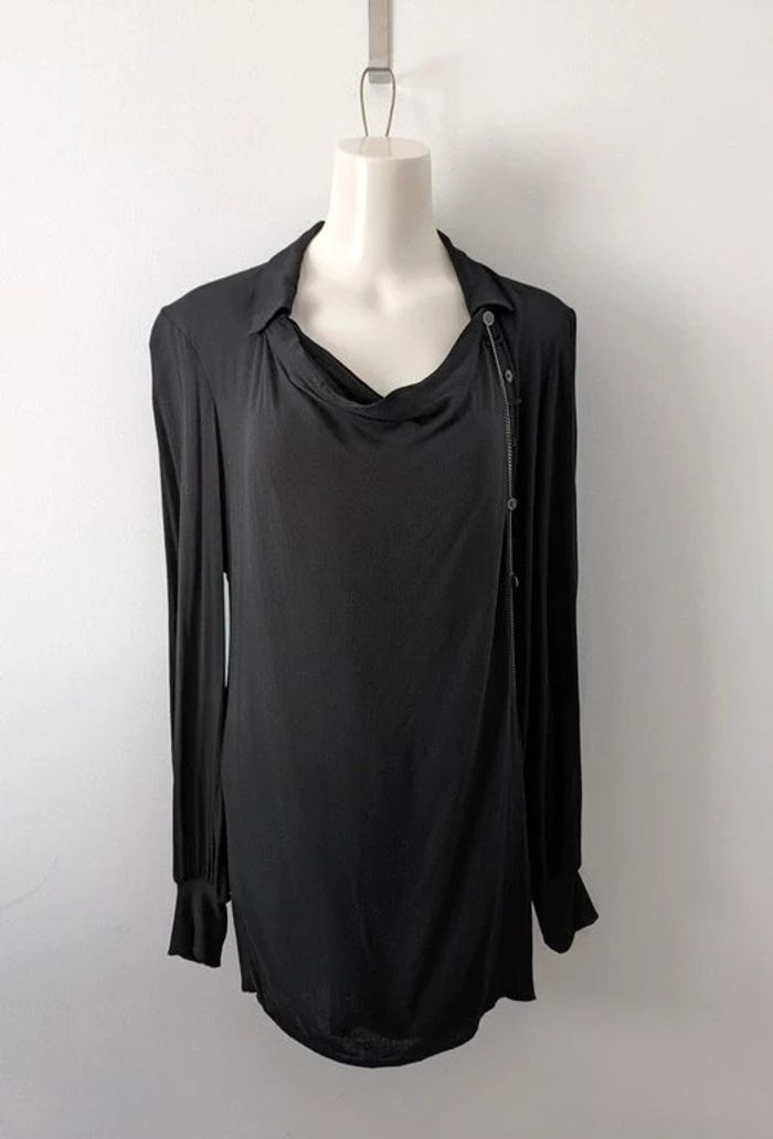Chemisier blouse fluide noire - Cop Copine - taille 42