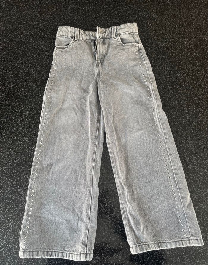 Gémo - jean large gris fille 8 ans