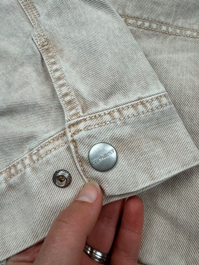 Veste Carhartt Sonora Jacket en Jean beige Neuf Taille L - photo numéro 4