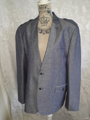 Faby27800 Veste homme "Armand Thiery", Lin et coton, T 56 XL
