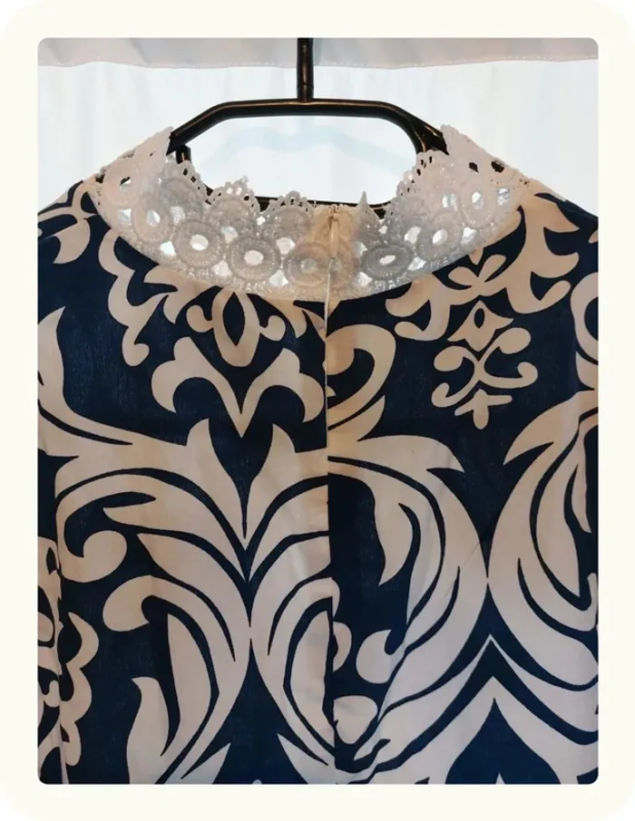 Combishort a motifs avec dentelle - photo numéro 5