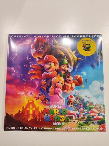 Double Vinyle Super Marios Bros Movie le Film - Nintendo Koji Kondo Brian Tyler BO B.O Bande Originale Soundtrack Jeu Video Game Film 2LP 2xLP Disques Colorés Rouge Vert iam8bit Illumination Vinyl 33 33T