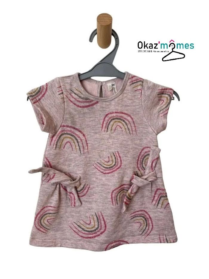 Robe à manches courtes imprimé arc-en-ciel - Orchestra 9 mois (71cm)