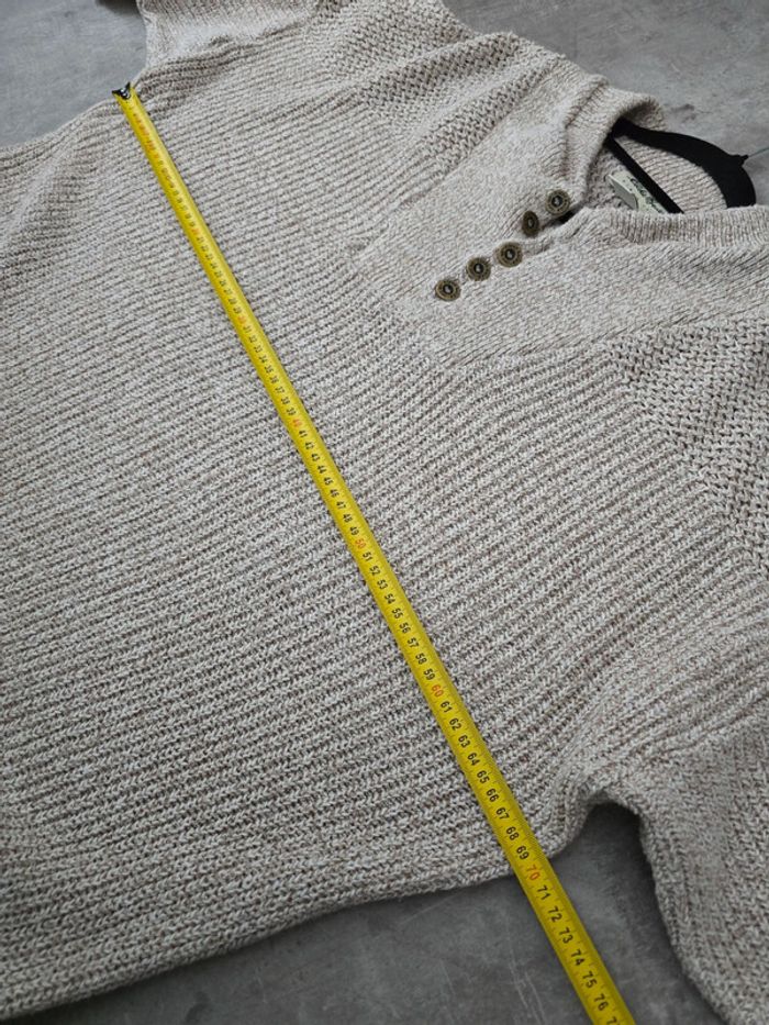 Pull Eddie Bauer col boutonné beige taille XXL – Style classique et confort optimal - photo numéro 4