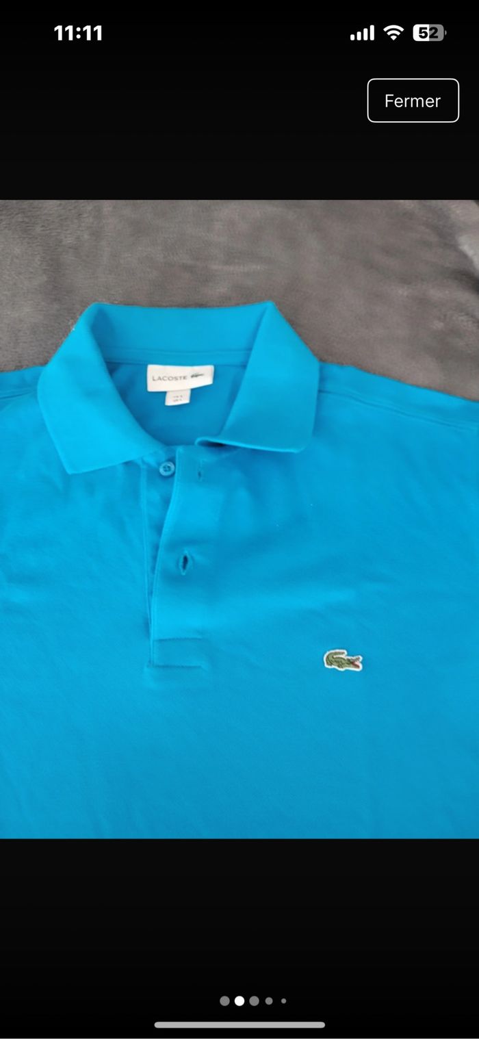 Polo Lacoste homme L - photo numéro 2