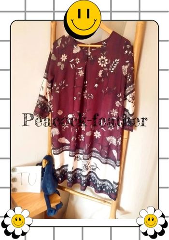 Robe droite bordeaux cem TU
