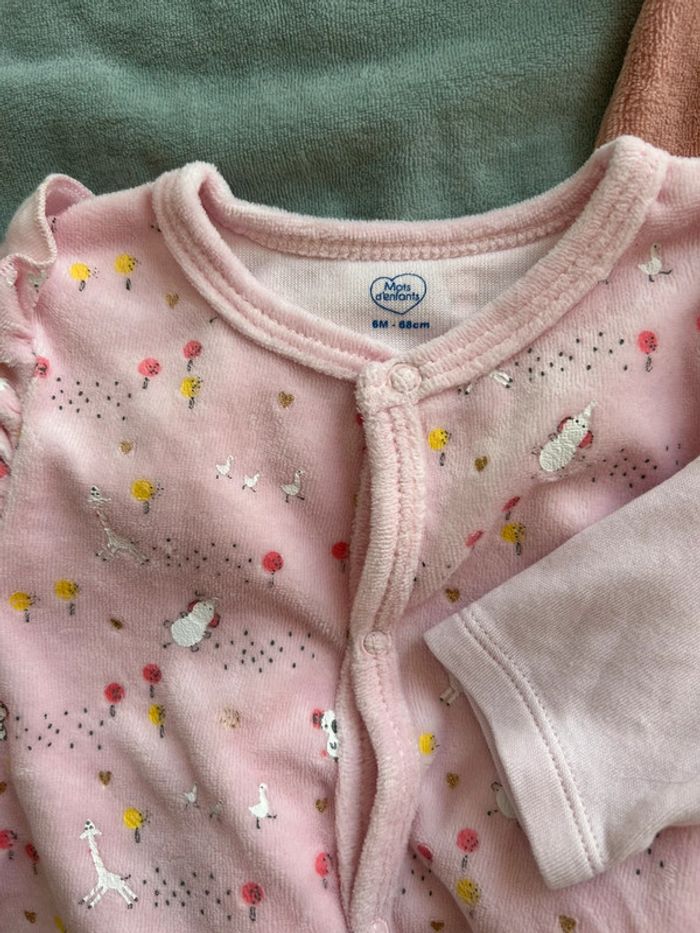 Lot 5 pyjamas 6 mois - photo numéro 3