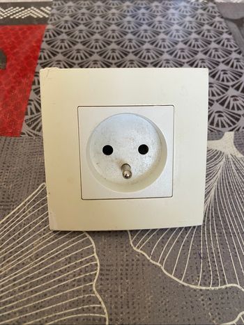 Prise électrique blanche