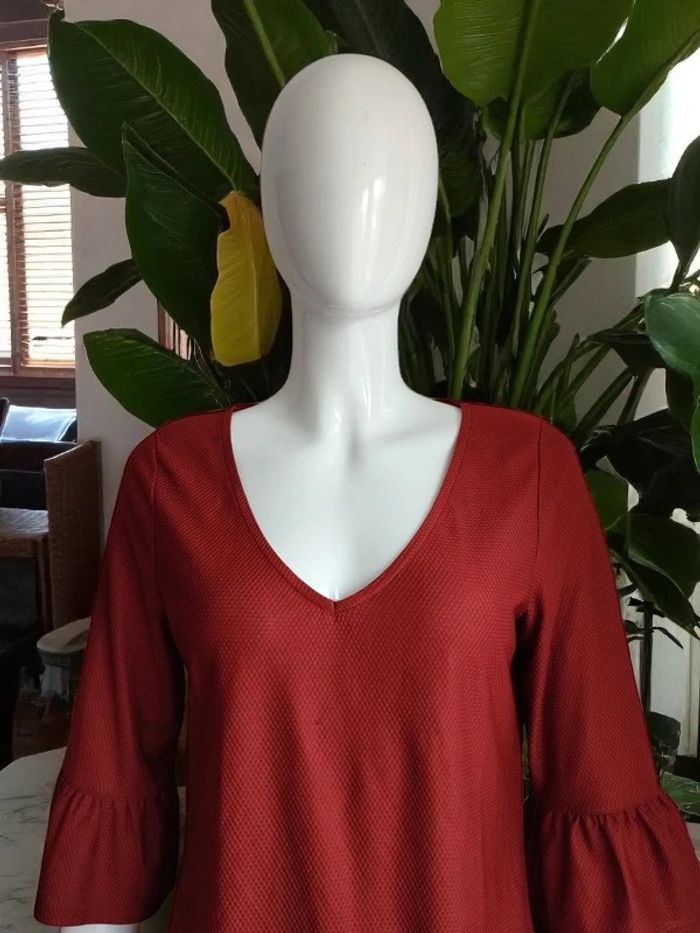 Blouse manches évasées (lire mesures avant achat) - photo numéro 2