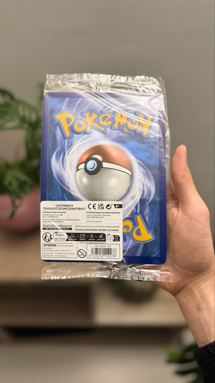 Pokémon - Carte jumbo promotionnelle Terapagos et ses amis - photo numéro 2