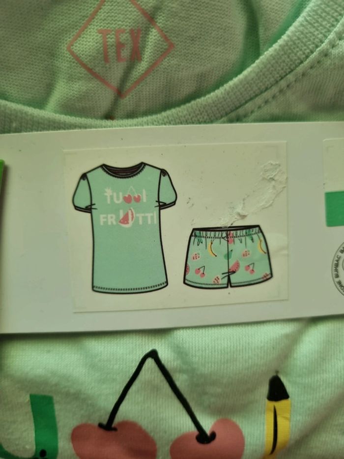 Lot de 2 pyjashorts en coton bio 3/4 ans - photo numéro 6