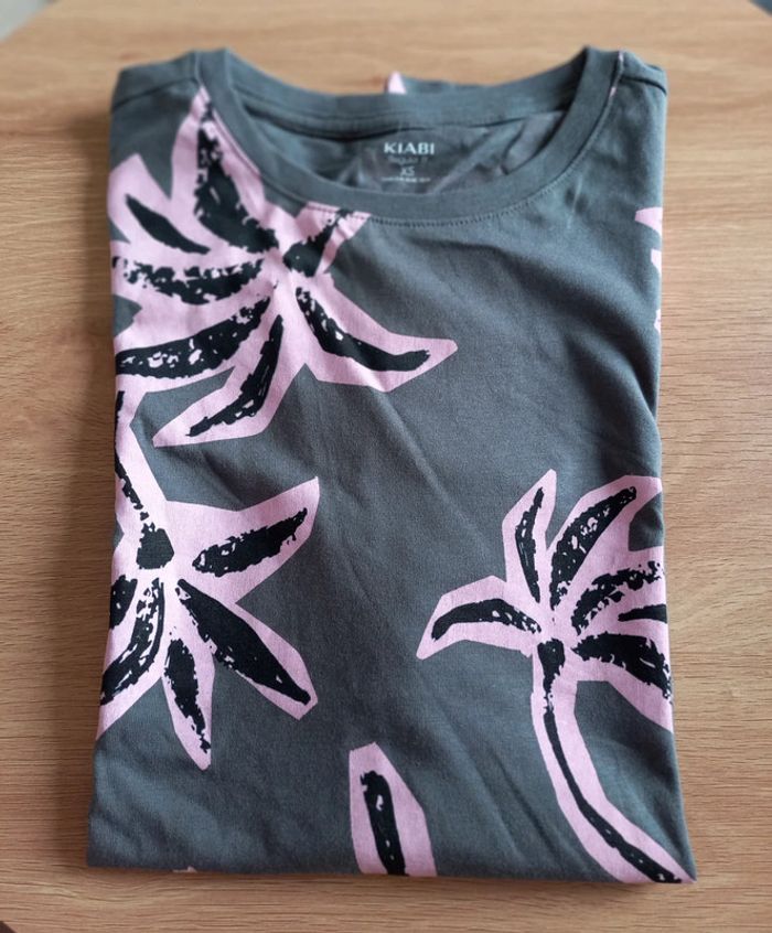 T-shirt imprimé palmiers – KIABI – Taille XS