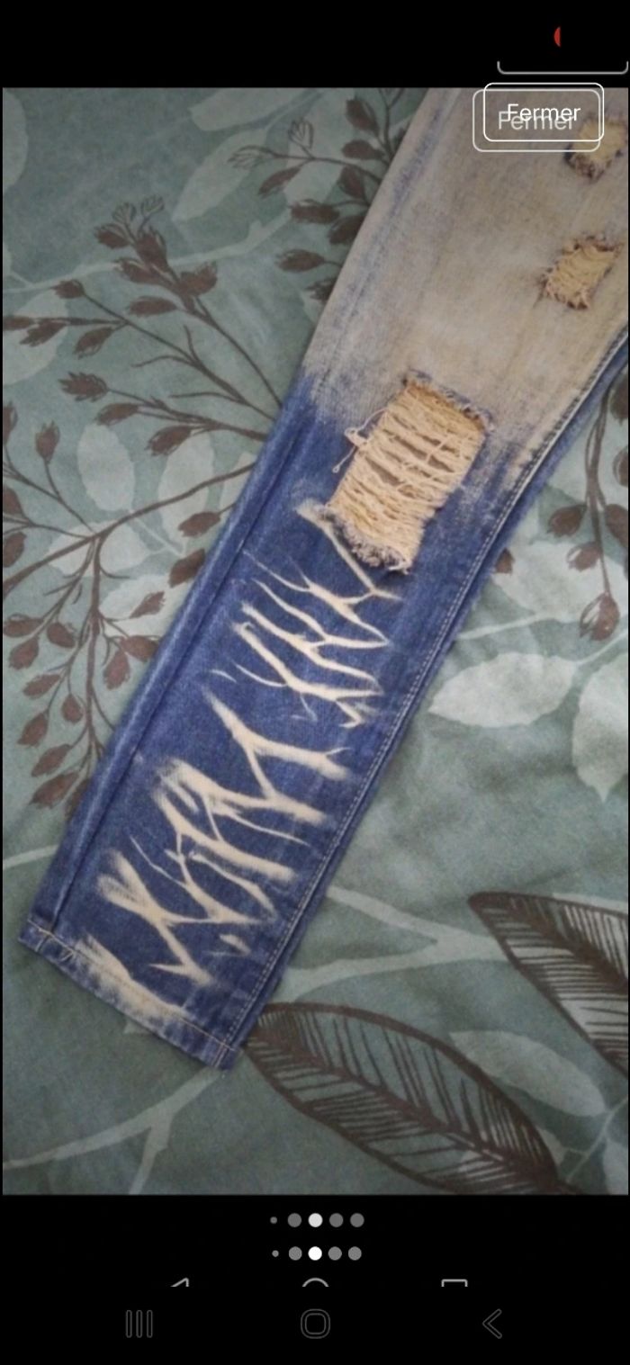 Jean fashion taille 10 ans. - photo numéro 4