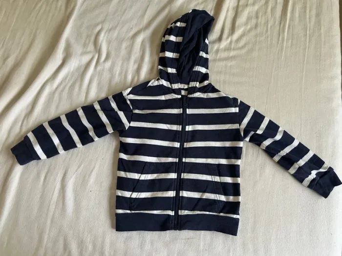 Veste marinière rayée bleu marine et blanc H&M taille 4 ans / 5 ans / 6 ans