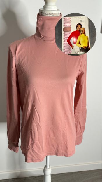 Sous pull rose poudré Armor Lux Vintage T5 42/44 XL/XXL