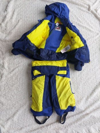 Tenue de ski enfant 3-en-1 Wedze Combo 500 Decathlon - Bleu/Jaune - 3-4 ans 