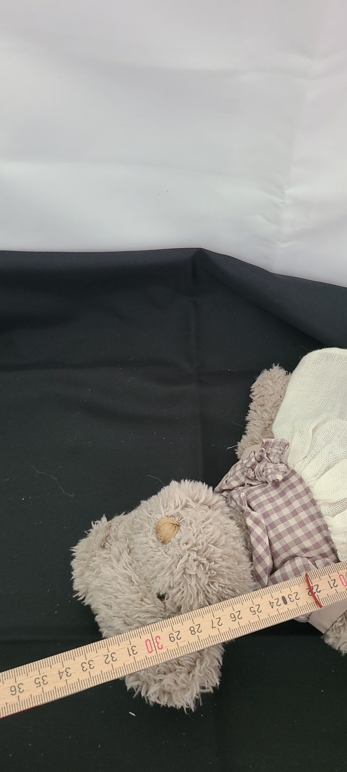 Peluche Doudou Ours Nounours DMC Hauteur 20 Cm Assis - photo numéro 3