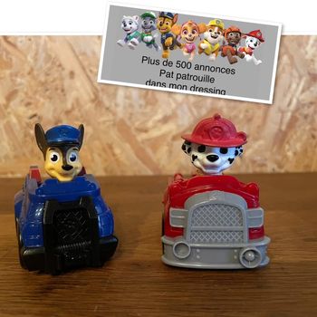 Idée Cadeau 🎁 Lot de 2 Véhicules de Marcus et Chase de la Pat Patrouille Paw Patrol