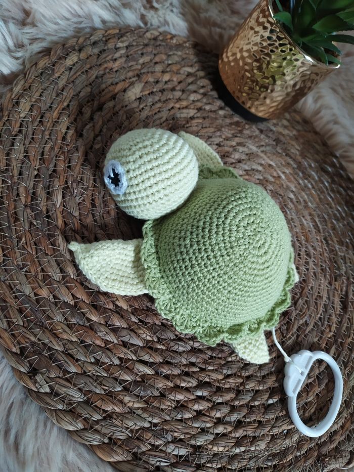 Doudou tortue musicale