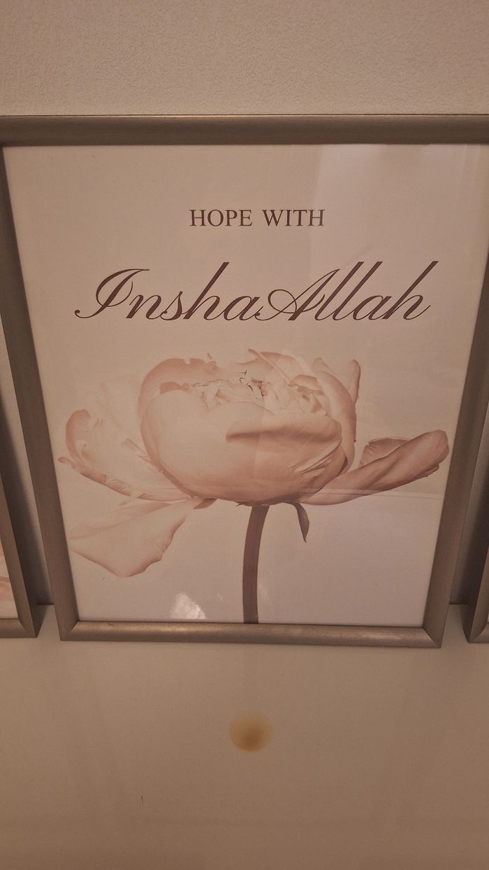 Triptyque 40x50cm avec cadre oriental fleuri - photo numéro 3