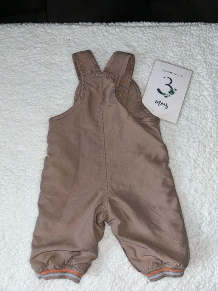 Salopette bébé marron et orange - photo numéro 5