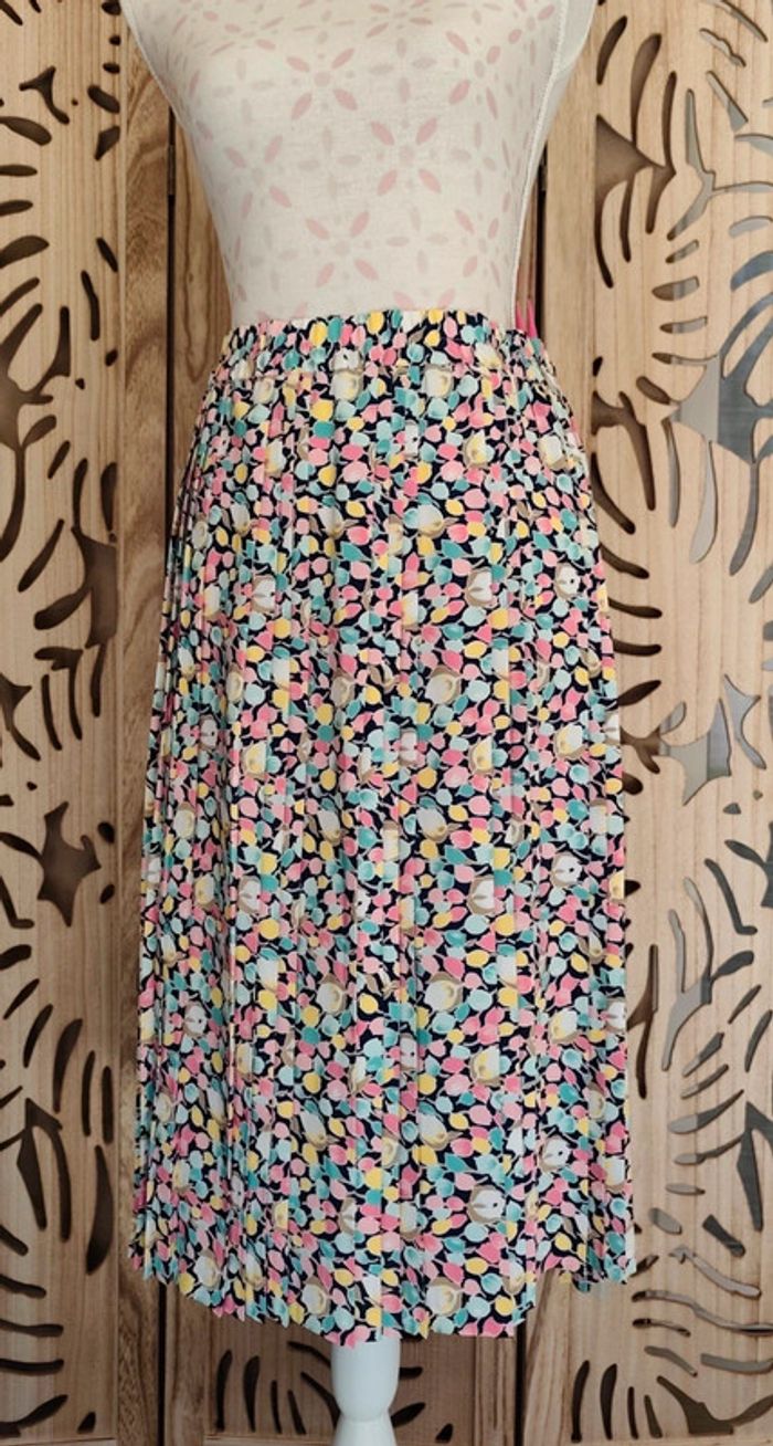 Jupe plissée imprimée tulipes Création Miss seven - photo numéro 4