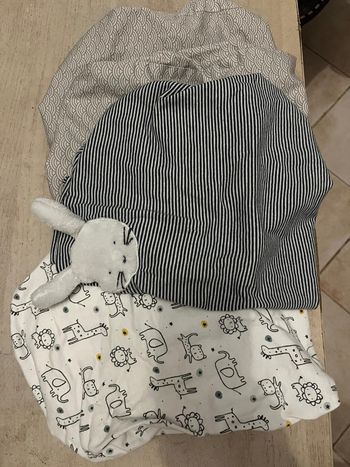 Lot 3 housse matelas langer