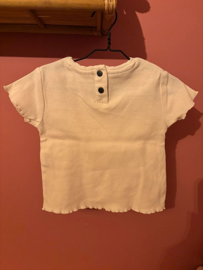 T-shirt ZARA I préfère colours 6-9m/74 - photo numéro 2