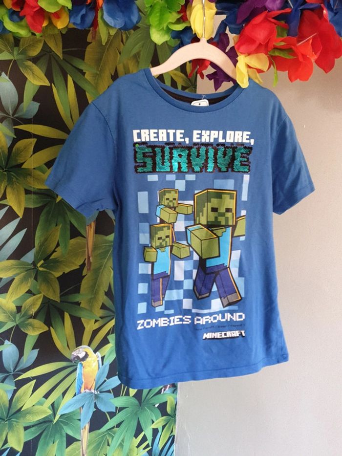 T-shirt minecraft - photo numéro 2