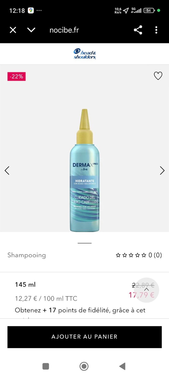 lot de 3 bouteilles Dermax pro by heads & shoulder - photo numéro 2