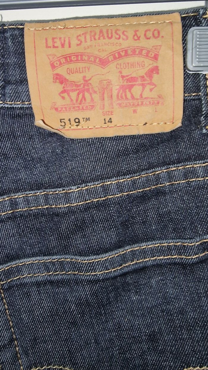 Levi's jean stretch extrême skinny 519 levier 34 36 14 16 ans - photo numéro 3