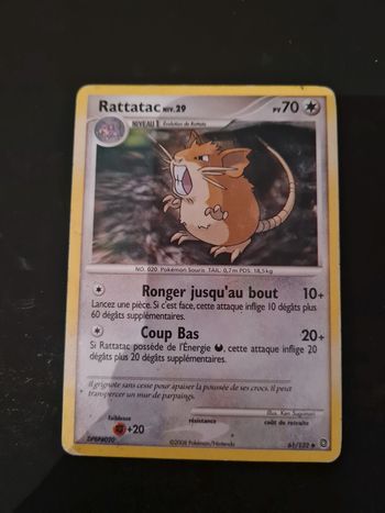 Carte pokémon rattatac