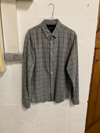 Chemise à manches longues grise