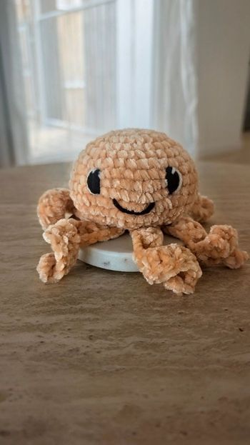 Poulpes au crochet - Fait main - laine chenille 