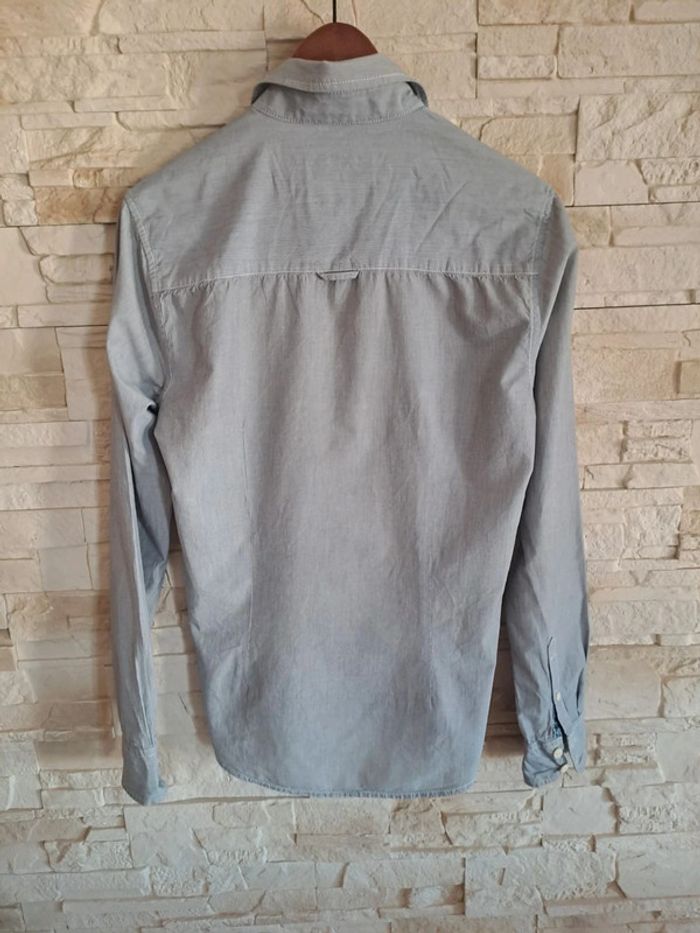 Chemise homme bleu rayé blanc petrol industries Taille S - photo numéro 2