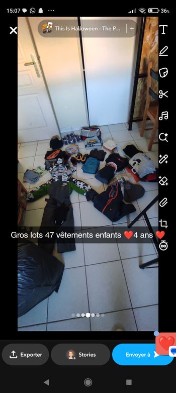Gros lots vêtements enfants 47 articles 4 ans