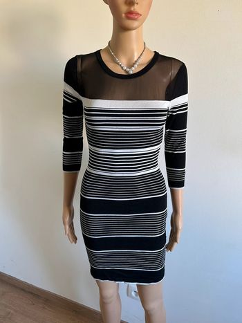 Robe rayée noire et blanche Morgan taille S bon état (taille petit)